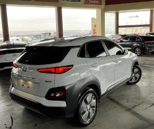 هيونداي كونا كهرباء داخل ابيض فحص كامل 2019 بطارية 32 كواط فل برجكتر بدفعة 2700 على بندار