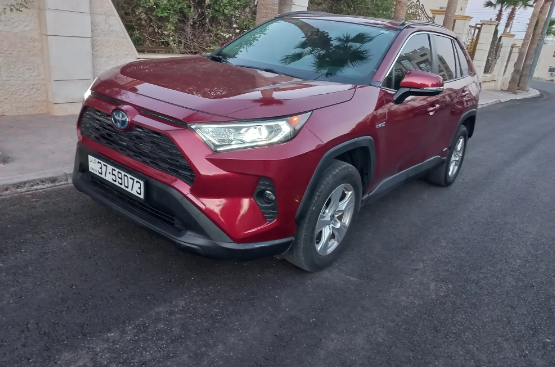 تويوتا راف فور هايبرد 2020 خمري جمرك جديد للبيع
