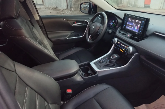 تويوتا راف فور هايبرد 2020 خمري جمرك جديد للبيع