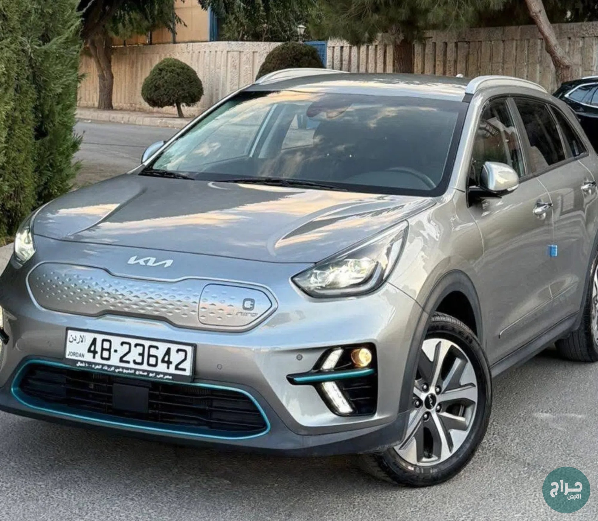 (قابل للبدل )دفعه تبدآ ⁦3000⁩كيا نيرو كهرباء ⁦2022⁩ فل كامل عدا الفتحة وارد كوري جمرك جديد فحص كامل