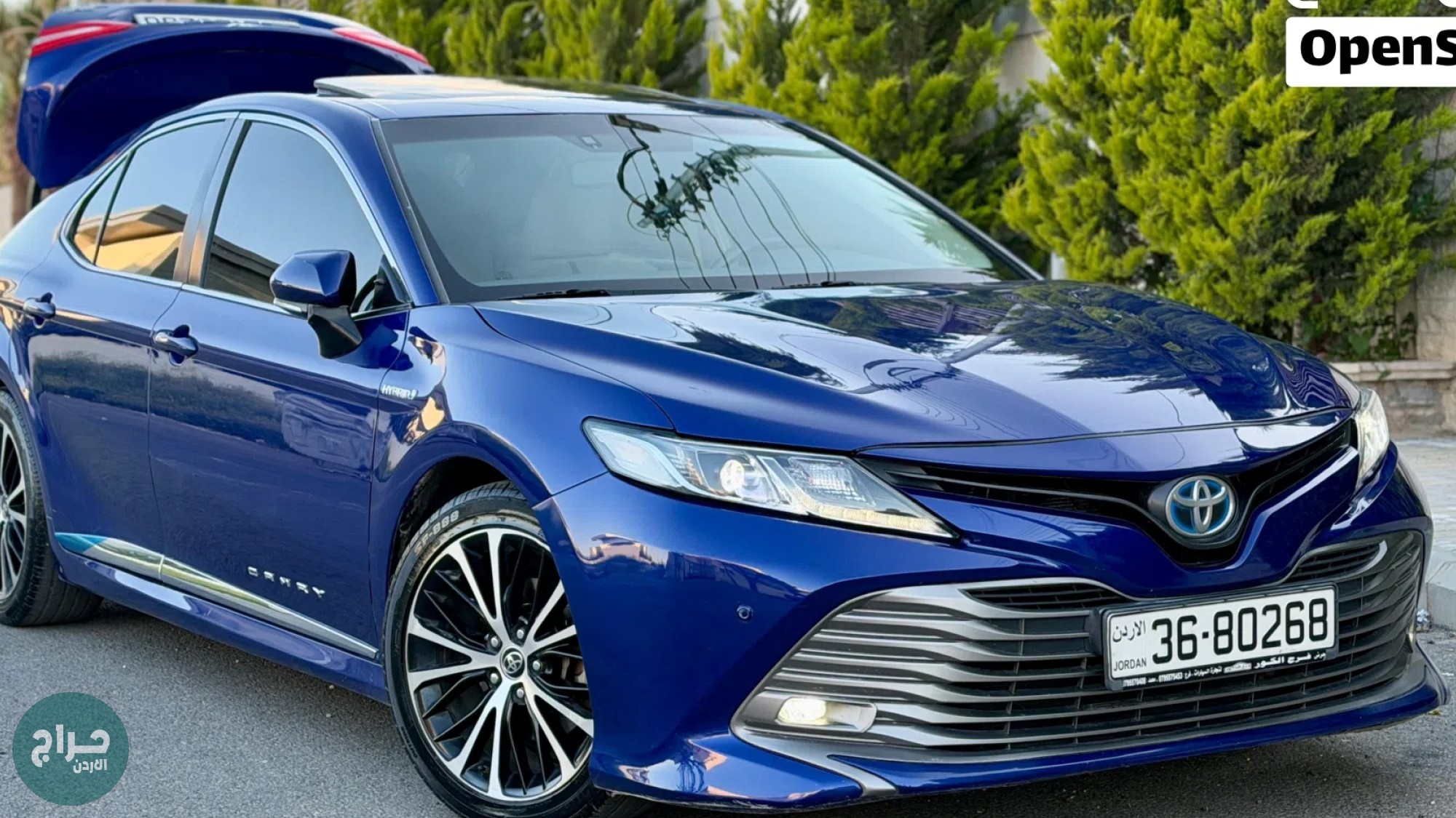 تويوتا كامري هايبرد فل كامل فتحه بطاريه فحص بحاله الوكاله اعلا صنف