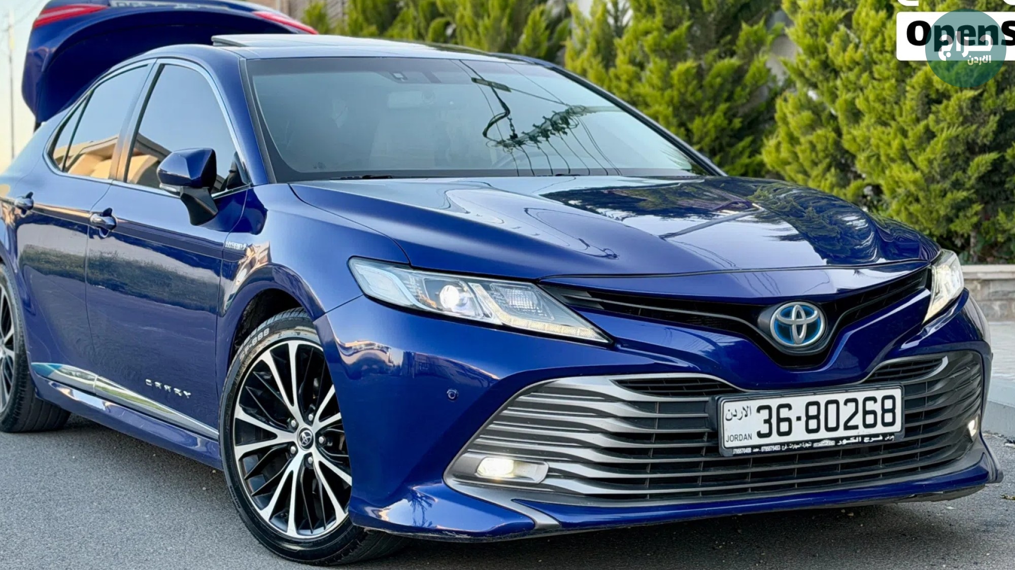 تويوتا كامري هايبرد فل كامل فتحه بطاريه فحص بحاله الوكاله اعلا صنف