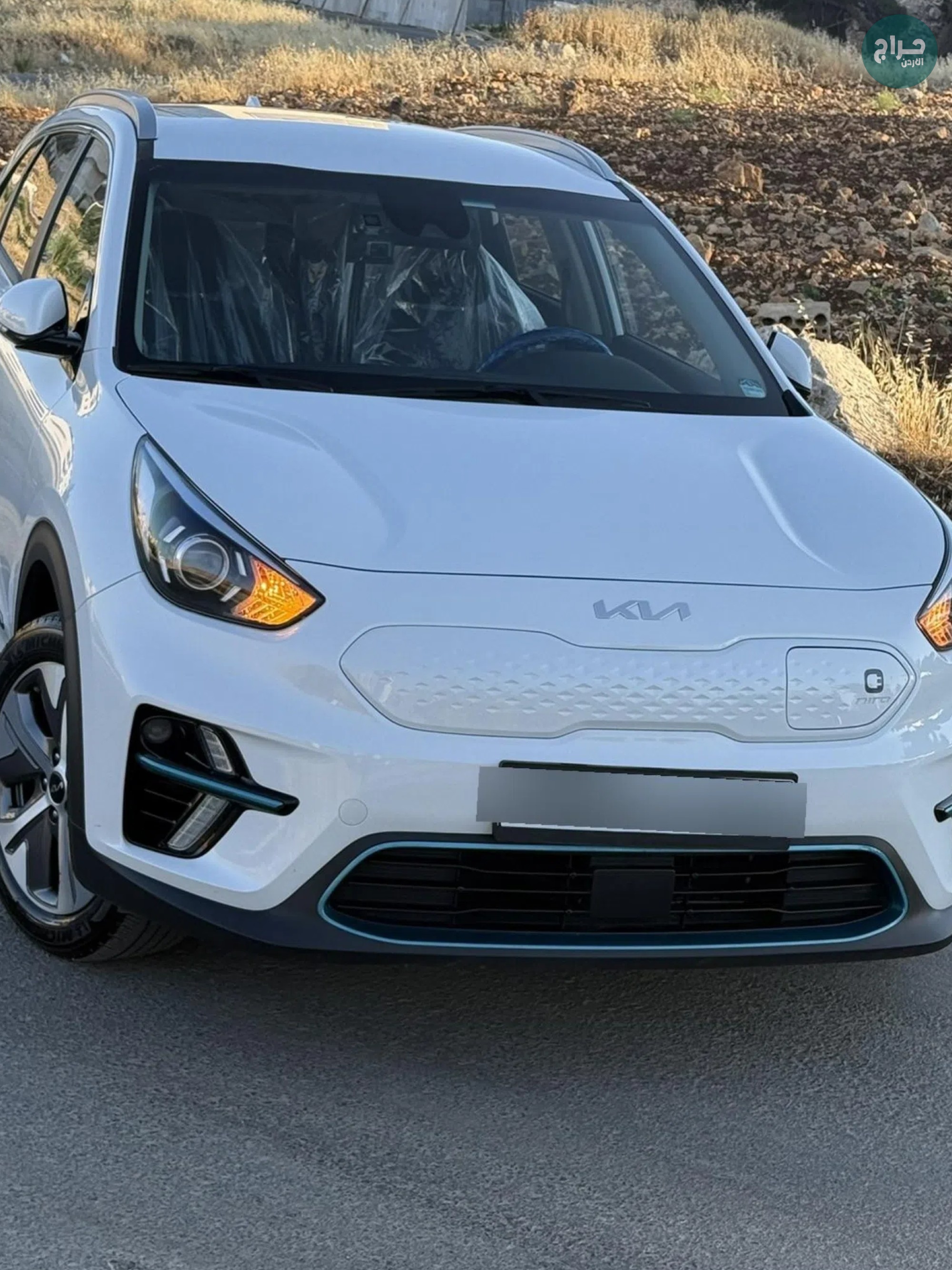كيا نيرو ⁦KIA⁩ ⁦Niro⁩ ⁦EV⁩ الكهربائية بالكامل فل اعلى صنف فحص كامل وارد كوري⁦2022⁩جمرك جديد كاش او اقساط